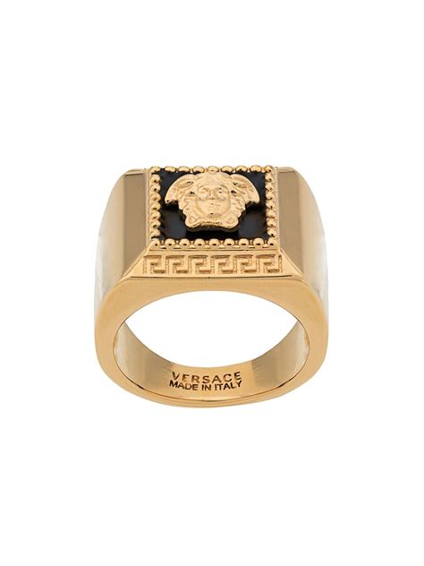 versace signet ring mens|Versace men's wedding rings.